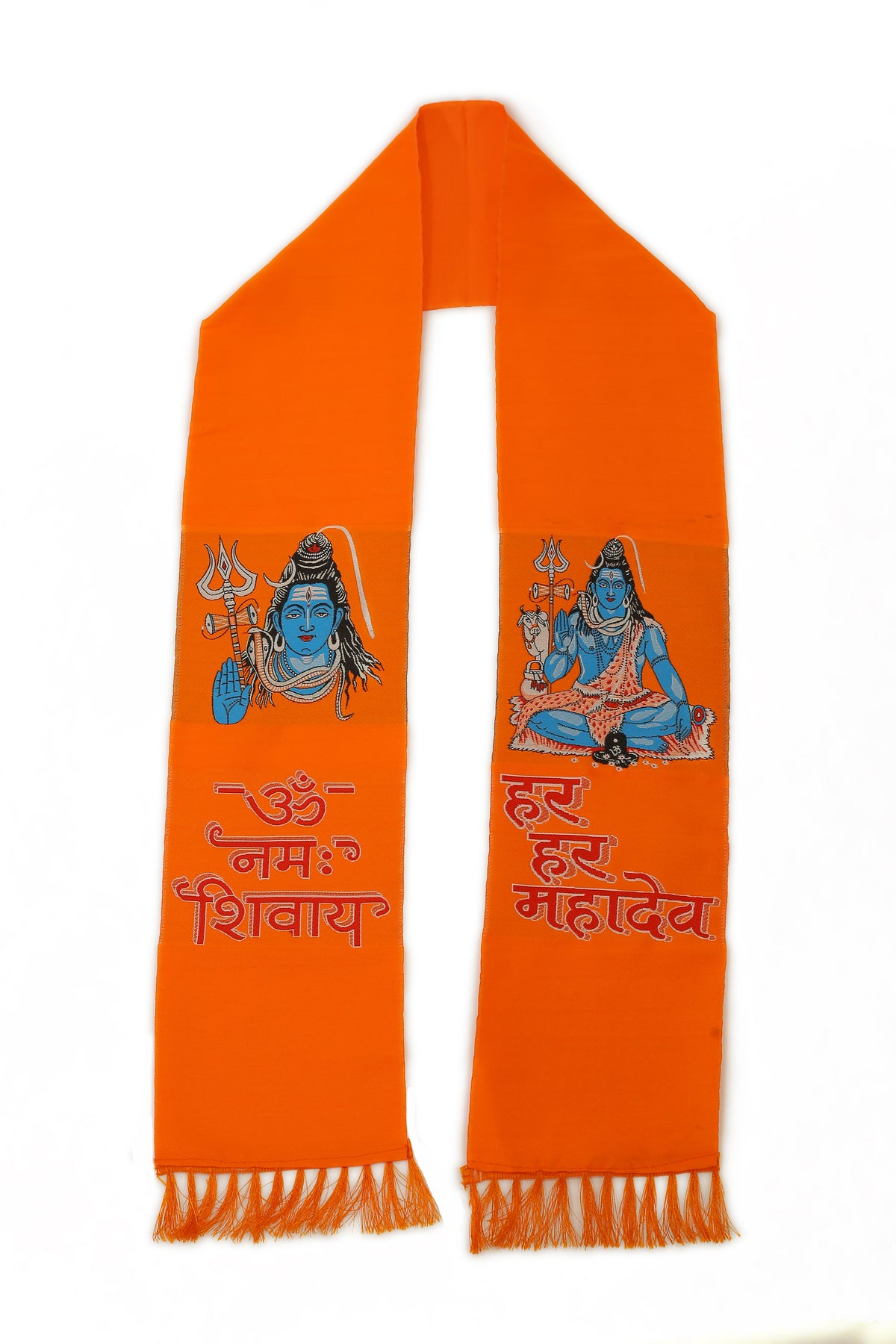 Har Har Mahadev Woven Khes Muffler 10 Pieces in Pack