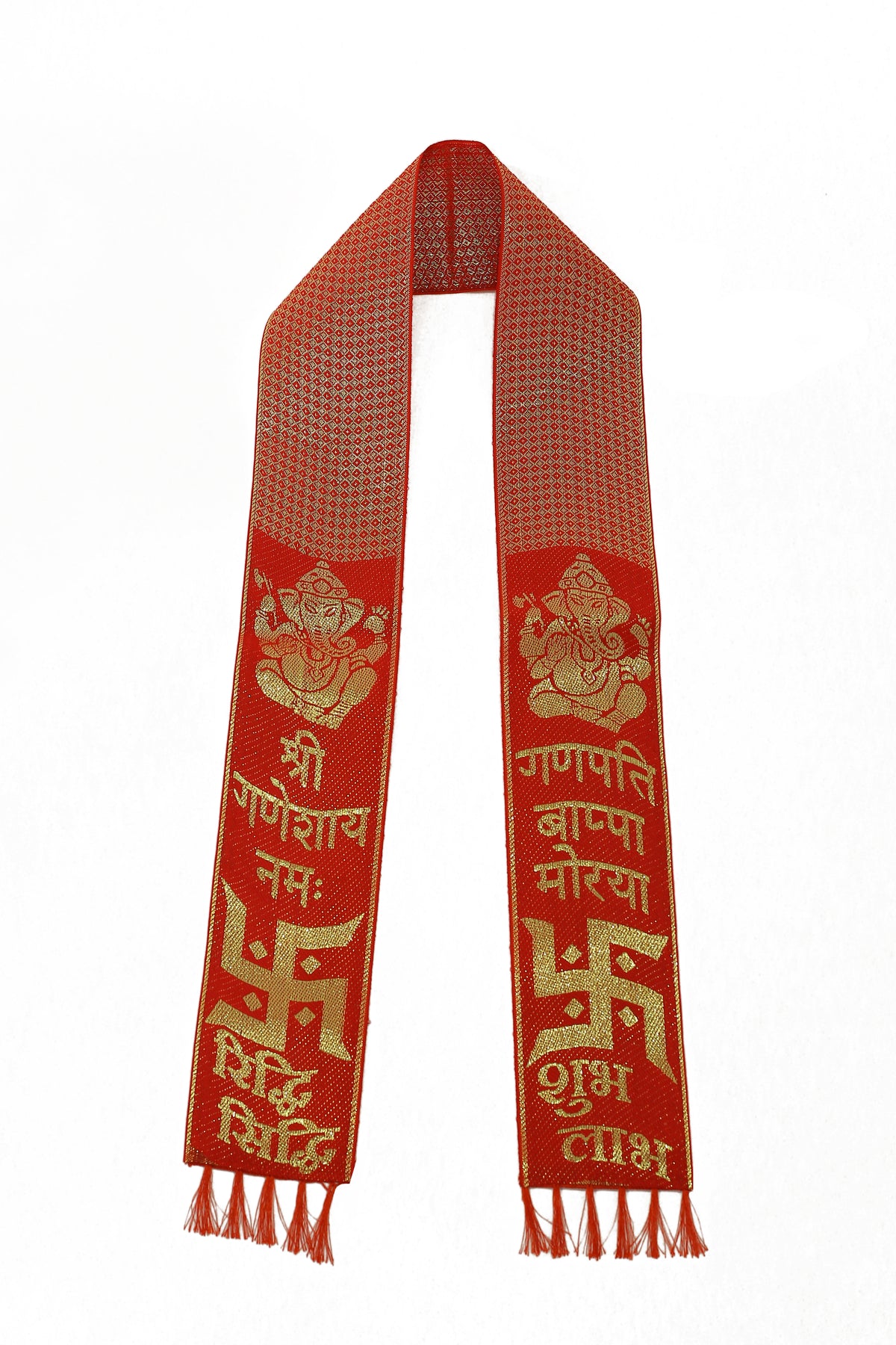 Shree Ganeshay Namah - Combo of 10 Zari Woven Patka